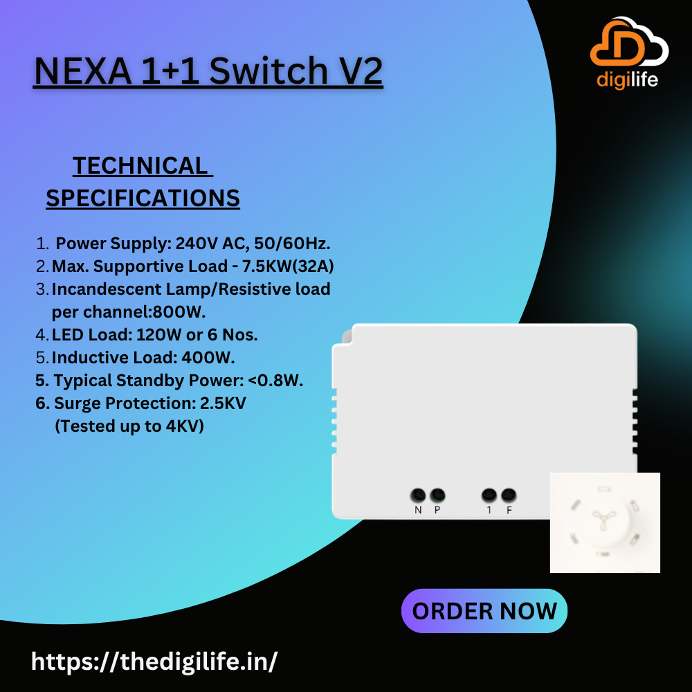 Nexa Retrofit - 1+1 Switch
